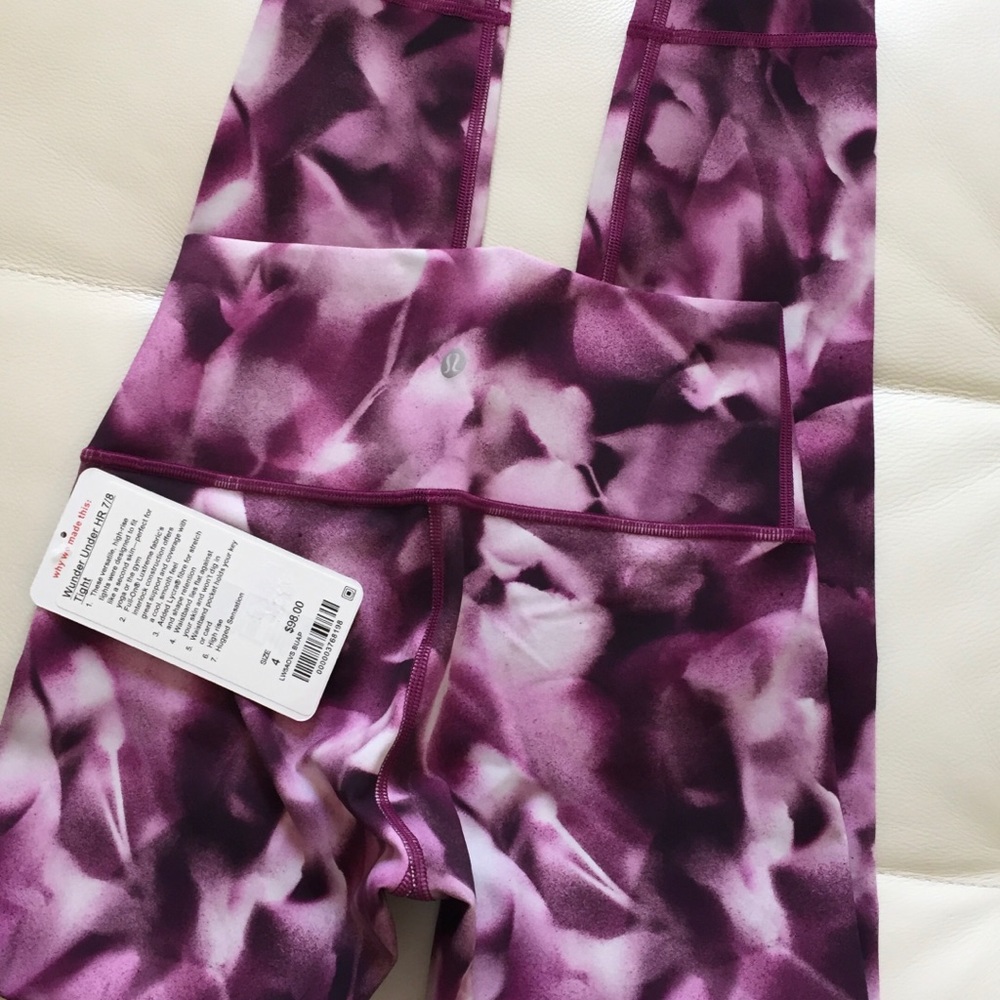 NWT BUAP LULULEMON WUNDER UNDER HR 7/8 TIGHT - 4 - Picture 4 of 7